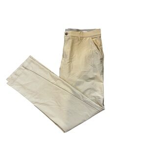Adidas Pants Men 34x34 Beige Khaki Straight Golf‎ Flat Front Outdoor Climalite